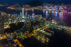 The Tsim Sha Tsui neighborhood of Hong Kong