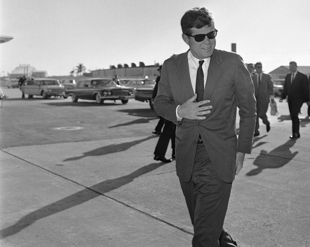 President John F. Kennedy; photo c/o The Atlantic