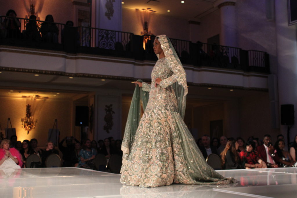 A look from designer Sehlah Ahmad's Drexel collection titled "Riwaayat"; © 2023 Manic Metallic