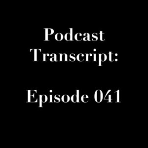 The Manic Metallic Podcast - Episode 041 Transcript