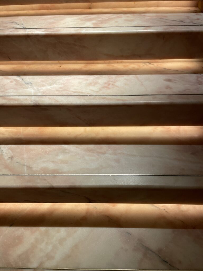 Marble staircase; photo © Manic Metallic