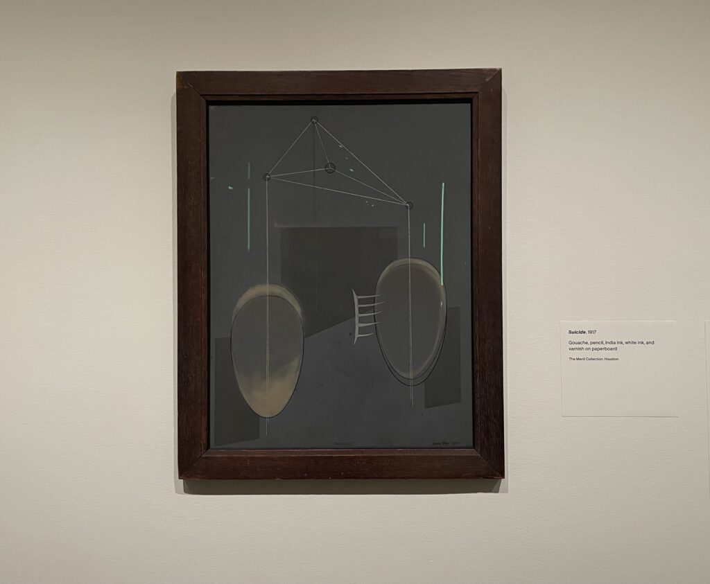 Man Ray — “Suicide”, 1917; photo © 2025 Manic Metallic