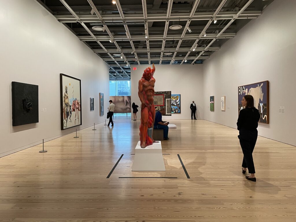 A view of the “Show of Force” portion of Sixties Surreal; photo © 2025 Manic Metallic