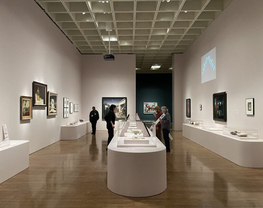 A view of the “Desire portion of “Dreamworld: Surrealism at 100”; photo © 2025 Manic Metallic