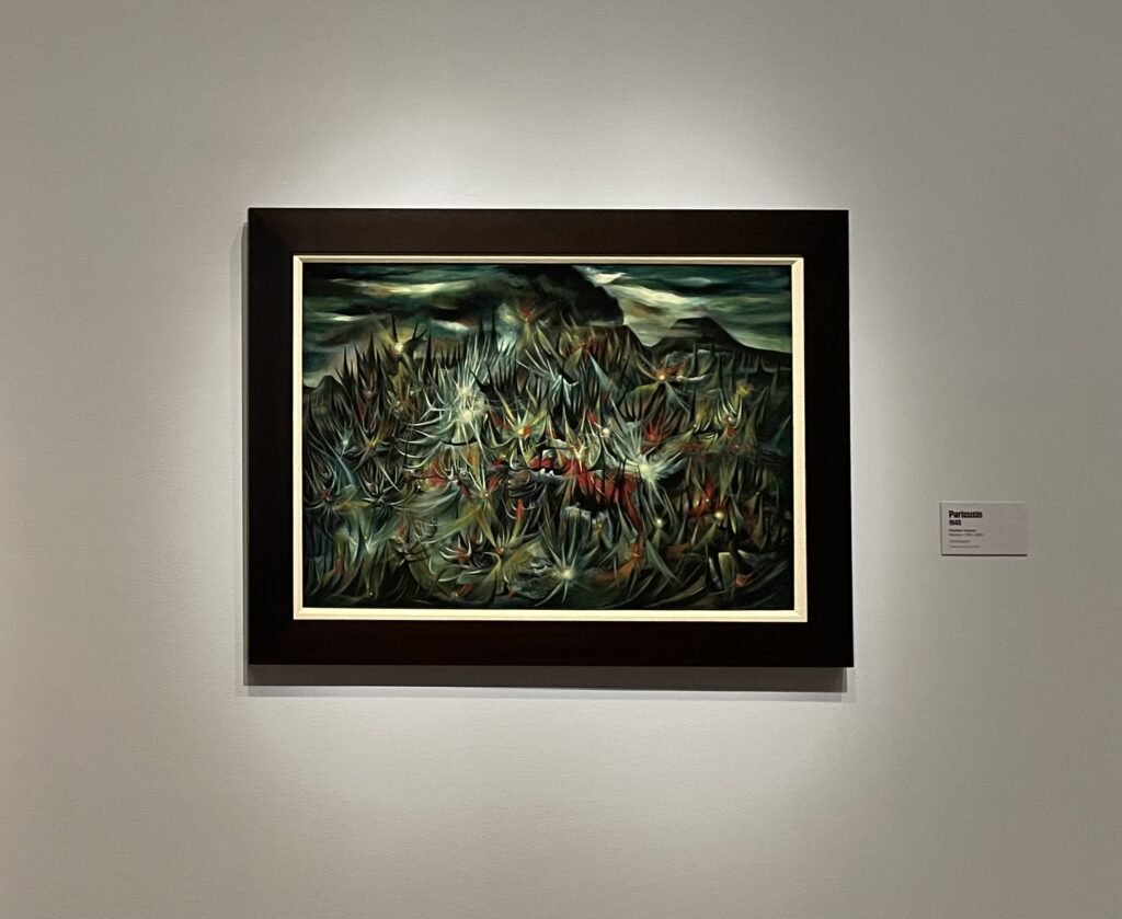 Gunther Gerzso, "Paricutín”, 1945; photo © 2025 Manic Metallic