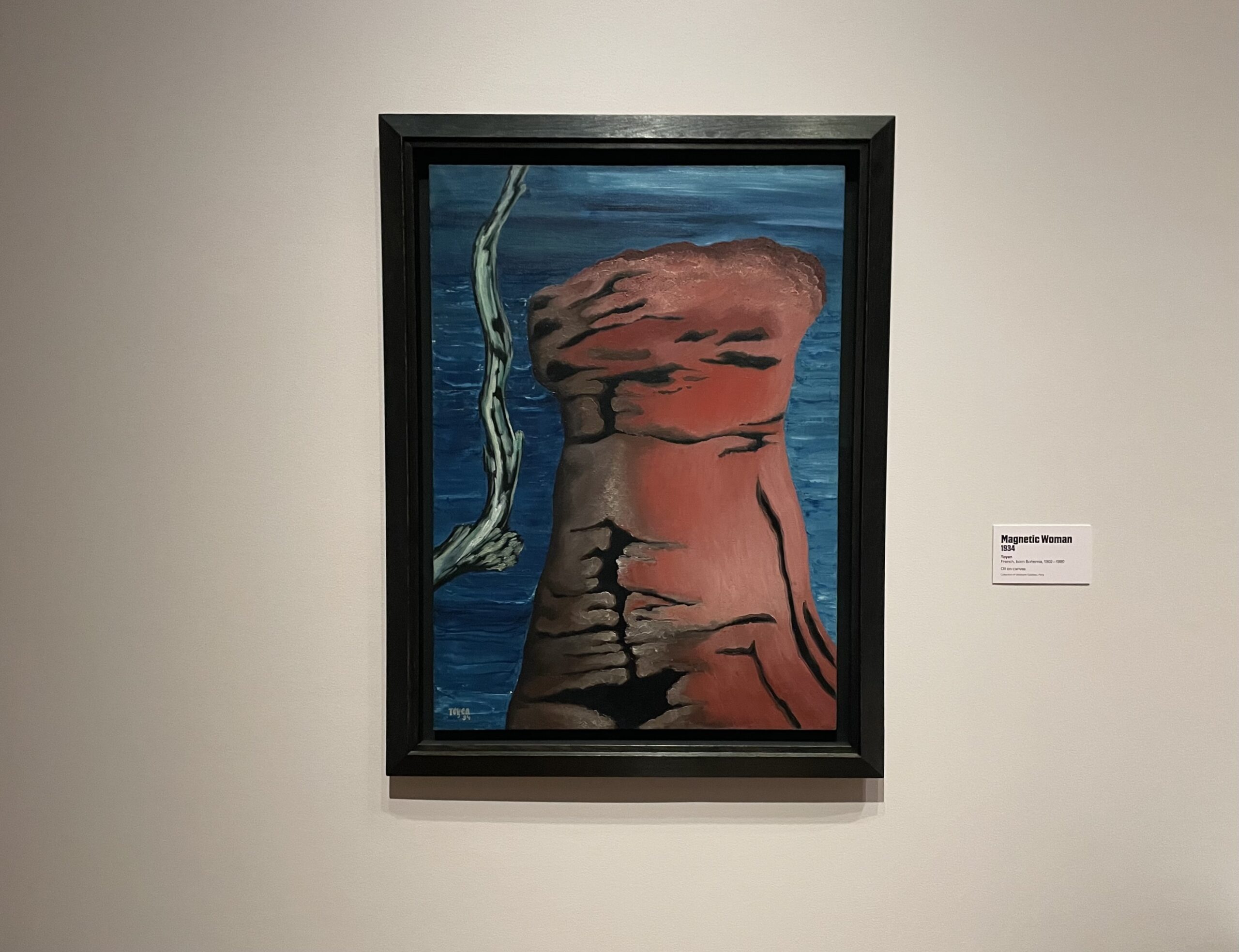 Toyen, “Magnetic Woman”, 1934; photo © 2025 Manic Metallic