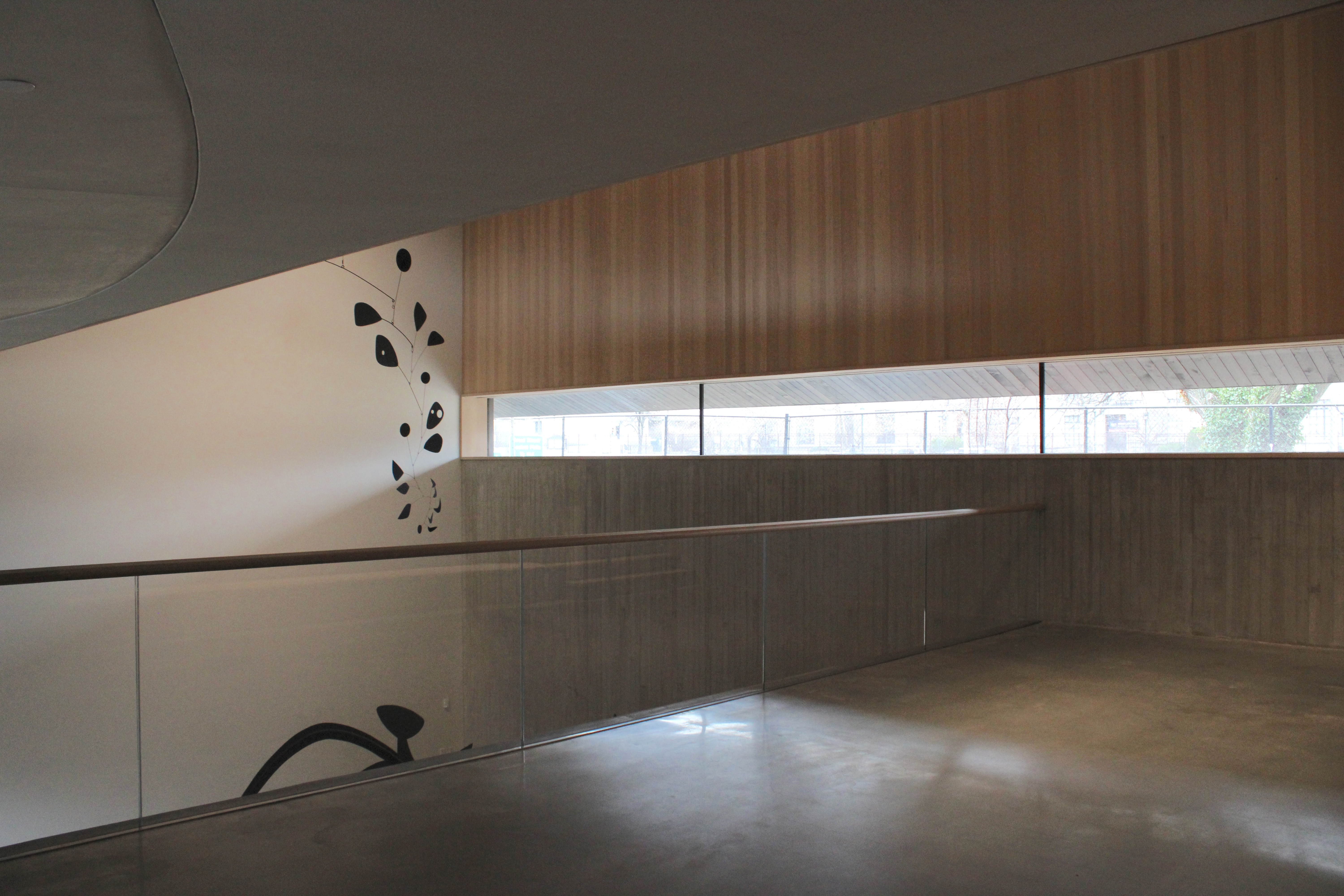 Calder Gardens interior window; © 2026 Manic Metallic