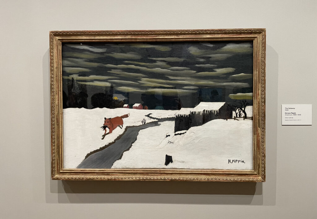 Horace Pippin — “The Getaway”, 1939; photo © 2026 Manic Metallic