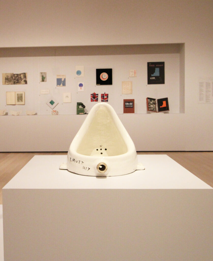 Marcel Duchamp — “Fountain”, 1950 (replica, after lost 1917 original); photo © 2026 Manic Metallic