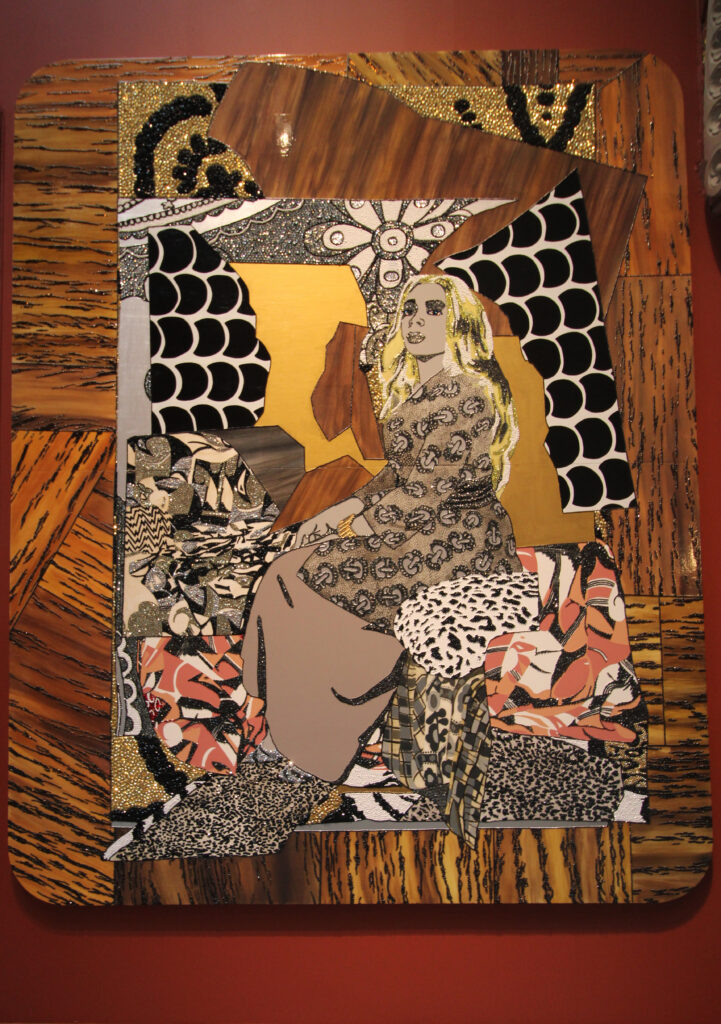 Mickalene Thomas — “Din Avec la Main Dans le Miroir”, 2008; photo © 2026 Manic Metallic