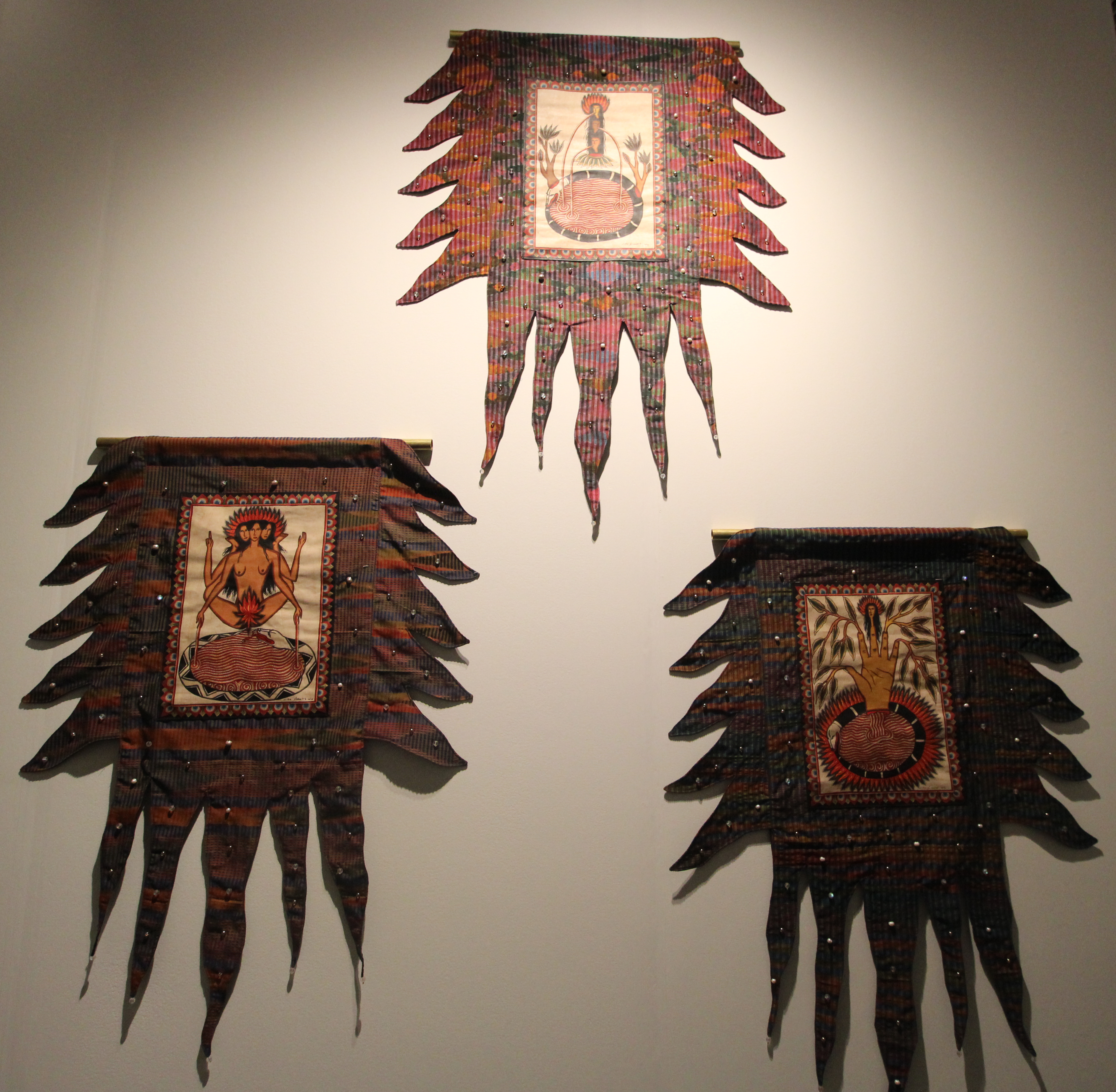 A selection of works by artist Citra Sasmita; photo: Benjamin Imhoff for Manic Metallic