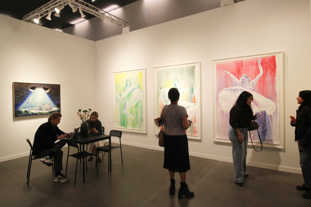 A snapshot of the Société booth; photo: Benjamin Imhoff for Manic Metallic