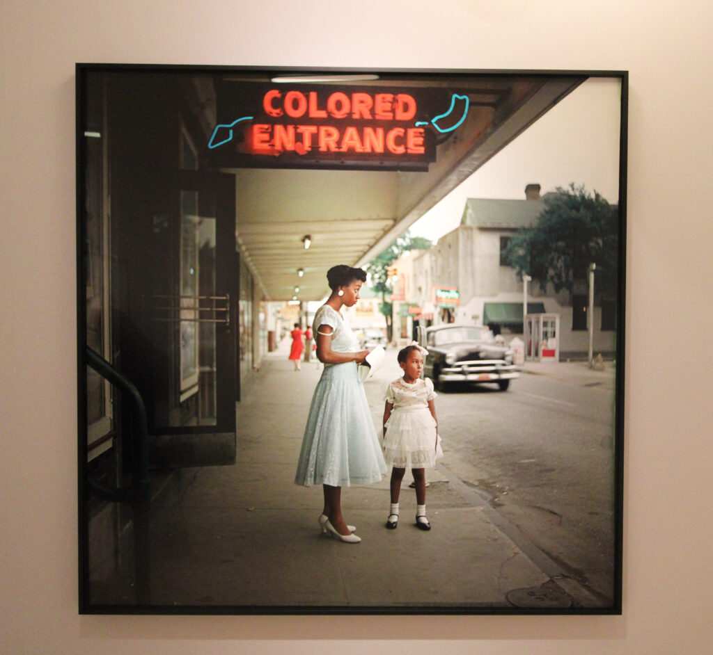 Gordon Parks — "Department Store, Mobile, Alabama”, 1956 (Gallery: Alison Jacques); photo: Benjamin Imhoff for Manic Metallic