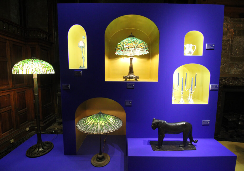 A snapshot of Macklowe Gallery’s booth at TEFAF New York 2026; photo: Benjamin Imhoff for Manic Metallic
