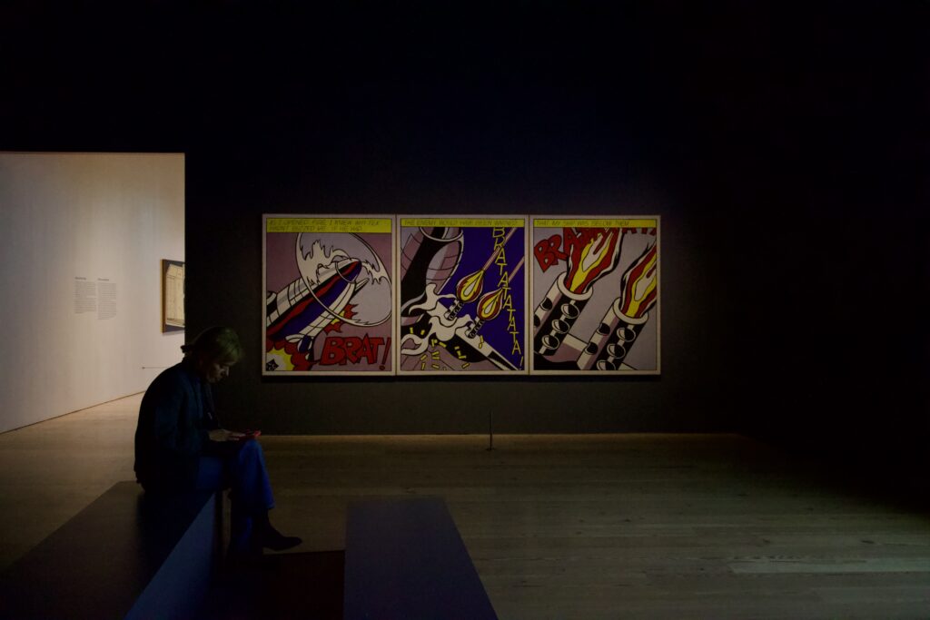 Roy Lichtenstein -- "As I Opened Fire...", 1964; photo © 2026 Manic Metallic 