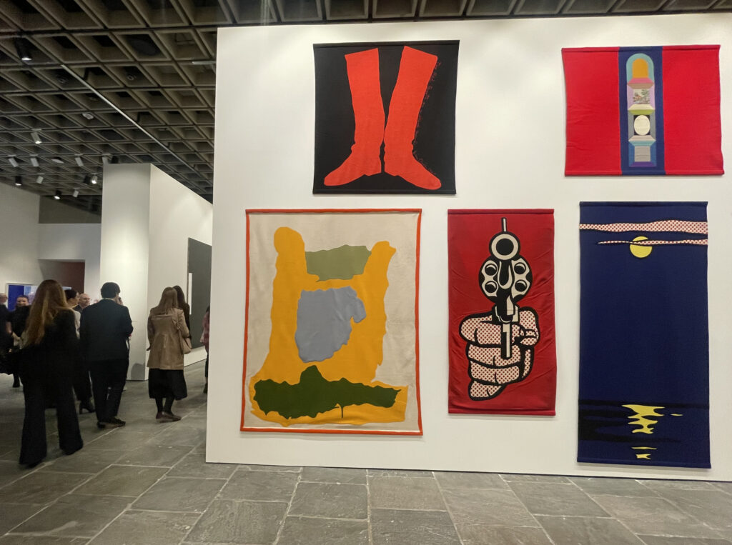 A snapshot of Esther Schipper’s booth at Independent 20th Century; photo @ 2026 Manic Metallic