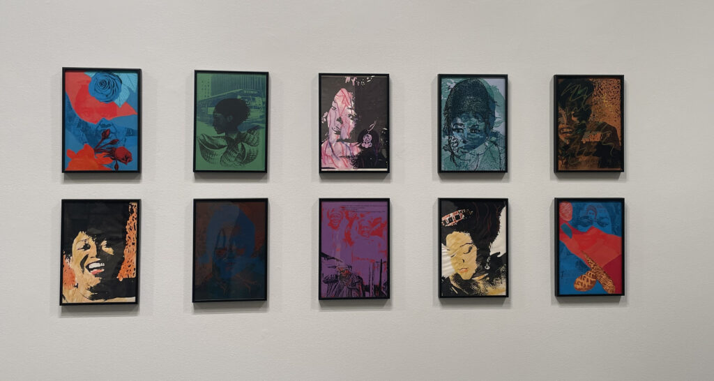 A selection of works by artist Rita Keegan; photo © 2026 Manic Metallic